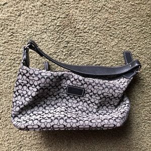 Black and gray Coach bag - barely used